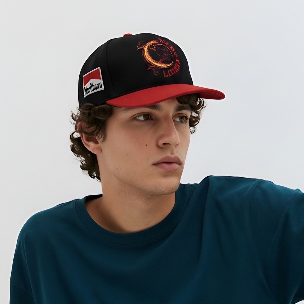 Vintage Marlboro Adventure Team‎ "Lizard Rock" Leather‑Strap Hat